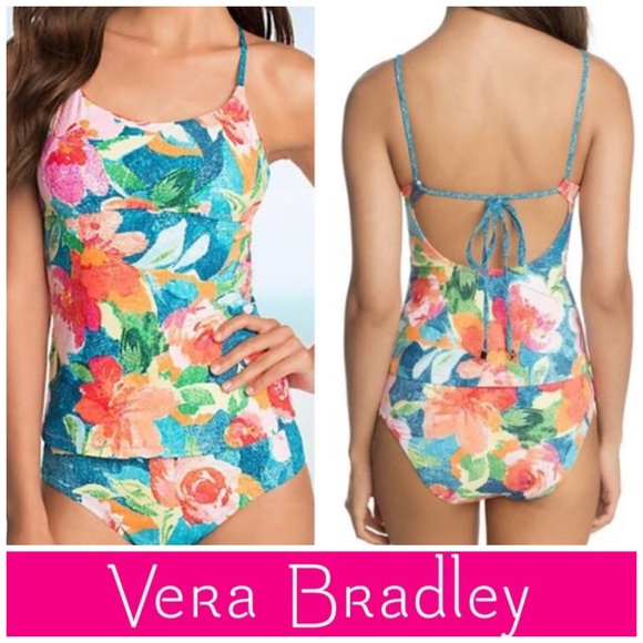Vera Bradley Other - VERA BRADLEY Super Bloom Abby Tankini Swim Top - S